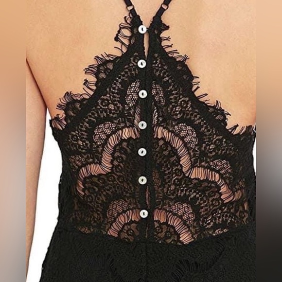 Free People Black Lace Cocktail Dress - Picture 7 of 10
